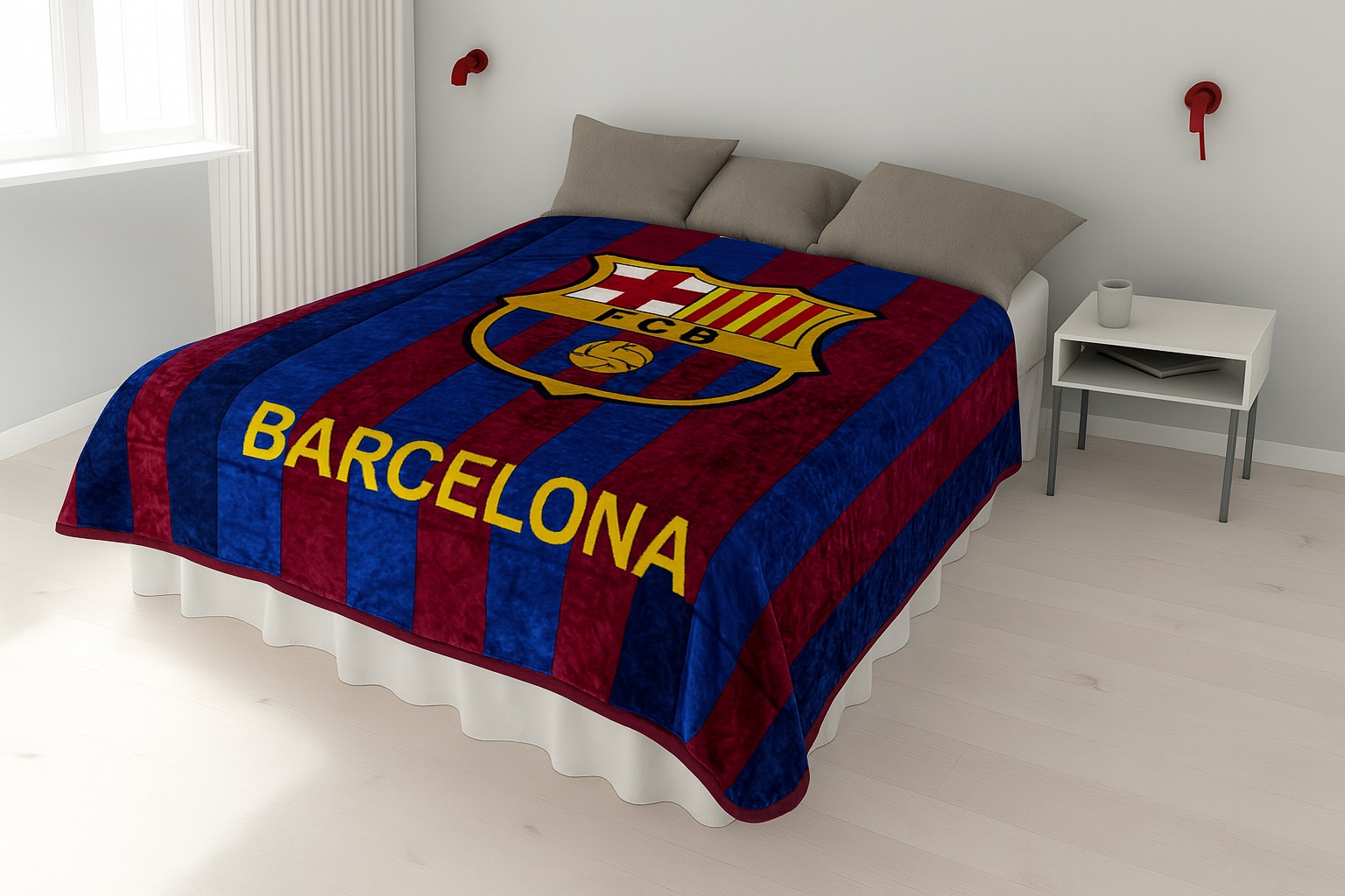 79*96 Club Barcelona Blanket<br/>Quantity Available:150 pcs 